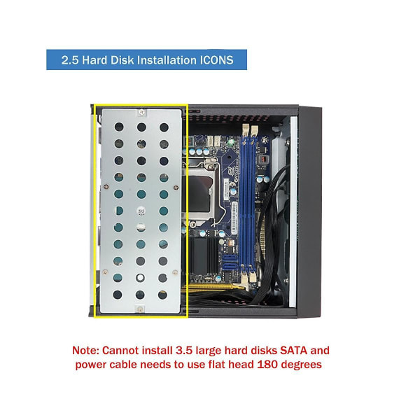 M09 Htpc Host Mini Itx Datorchassi DC Power Industriell kontroll Chassi Hem Desktop Com