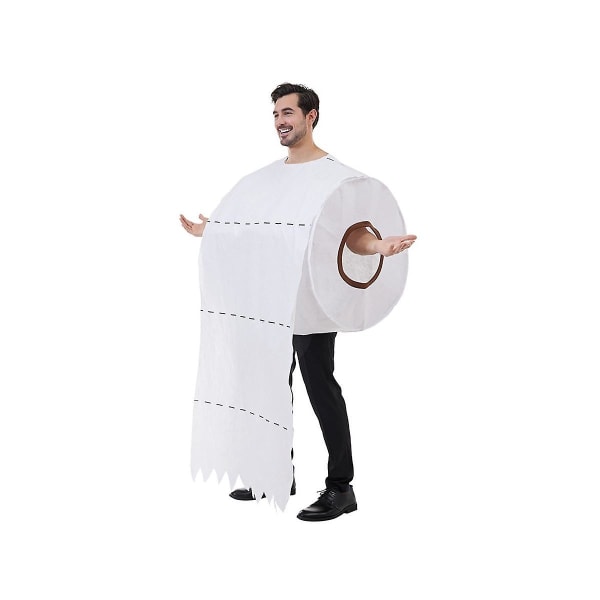 Gigantisk toalettpapirrull voksen kostyme Morsom kostyme for menn og kvinner Stor rull med toalettpapir C