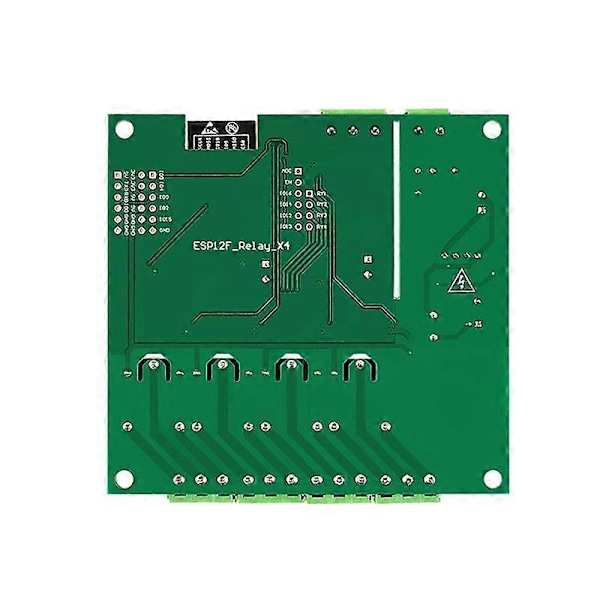 4-kanavainen ESP8266 langaton WIFI-relemoduuli ESP-12F kehityskortti AC90-250V/DC7-30V/5V E-APP kauko-ohjaus