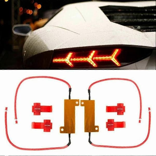 2/4X Belastningsmodstand 50W 6Rj 6Ohm LED-dekoder til at fikse hyperblinkende blinklys. 2pcs