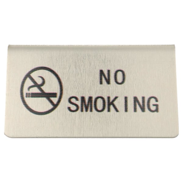 Tupakointi kielletty kyltti sisätiloissa Tupakointi kielletty pöytätaulu ruostumaton teräs Tupakointi kielletty -merkkitaulu