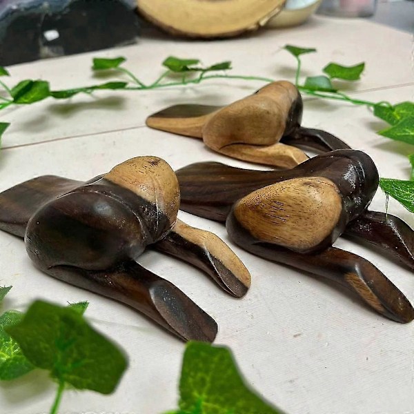 Roliga Rump Dörrstopp Trä Dörrkil Hemmakontor Säkerhet Dörrstopp Anti-kollisions Grind Dekoration För Rum Kök
