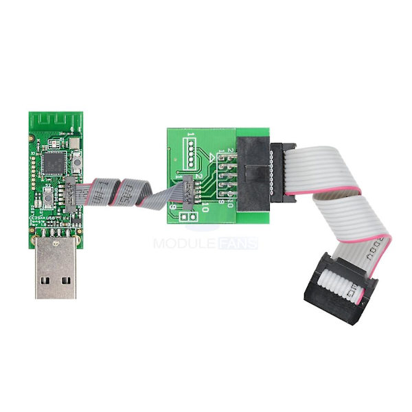 CC2531 Zigbee Emulator CC-Debugger USB Programmer CC2531 CC2540 Sniffer Bluetooth-modul med Connector Downloader-kabel