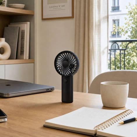 15 cm Lydløs Bærbar Ventilator til Kontor og Rejser