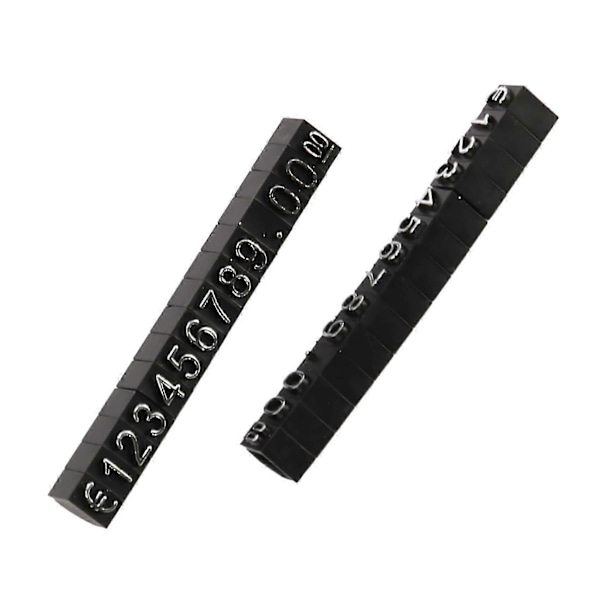 30 set Plastkuber Prisvisningsetiketter Justerbar Nummerställ Ram Etikett Butik