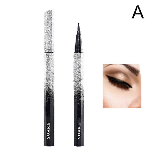 4D Starry Sky Eyeliner Vandtæt Flydende Make Up Sort Langtidsholdbar Tørring, U:K