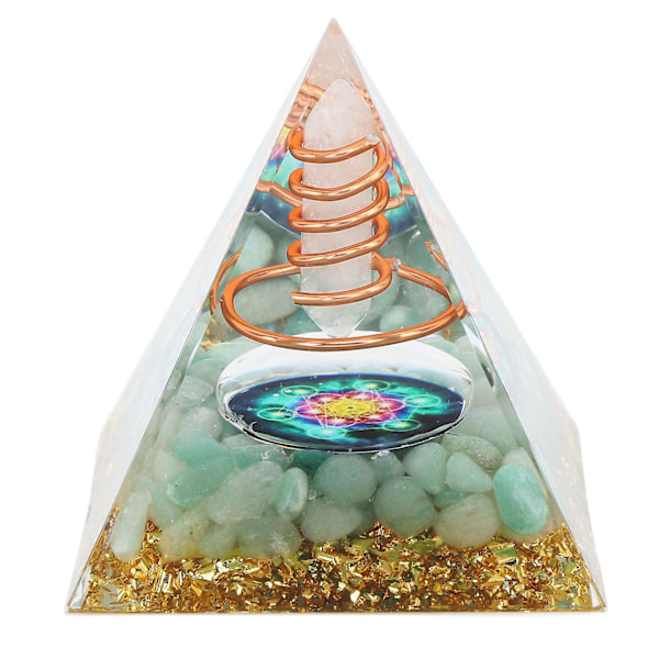 Energi Generator Orgonitpyramid 6cm - Positiv Energi Healing Kristall för Meditation