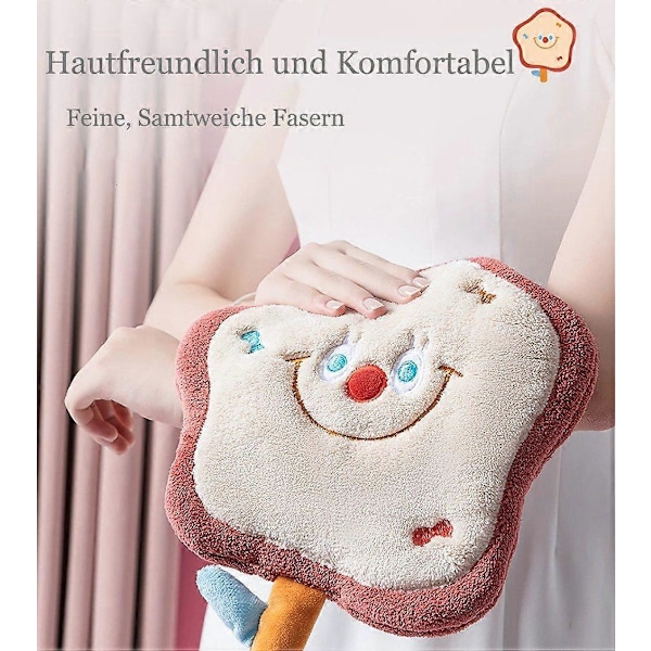 Handduksset, tecknad handduk för att torka händer, mjuk och absorberande design för barn
