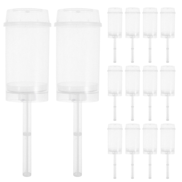 30 kpl Pyöreät Push-up Kakkuampujat Muoviset Selkeät Kakkutelineet Push Pops Kakkuastioita Kansi