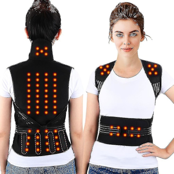 Magnetic Therapy Self-heating Waist Back Shoulder Support Posture Corrector Spine Lumbar Brace Belt Pain Relief