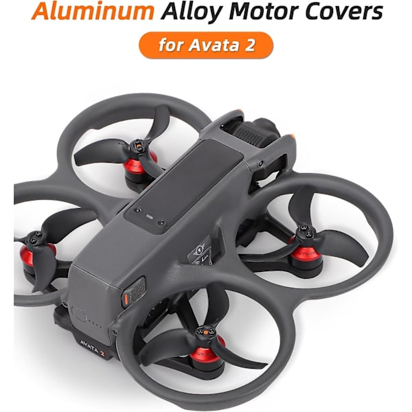 Aluminium Motorbeskyttelsesdæksel til DJI AVATA 2 RC Drone Tilbehør Støvbeskyttende Beskyttende Motordækselbeskytter Reservedele Aluminiumlegering