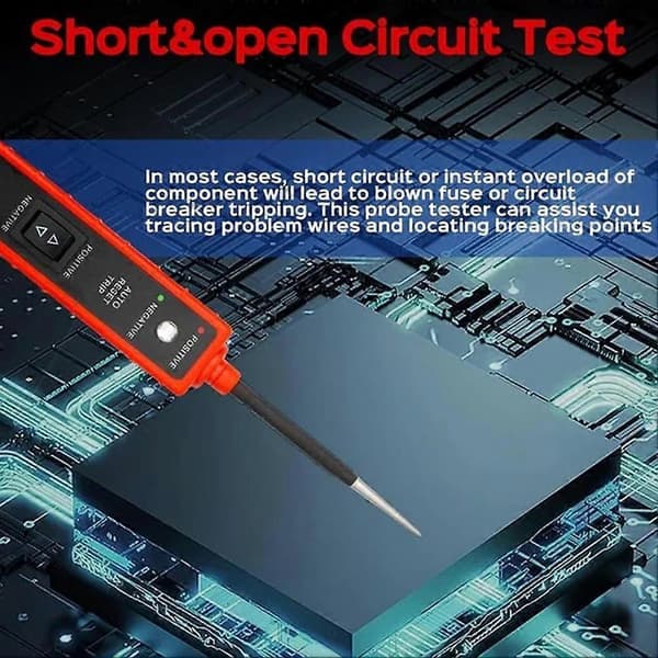 Spänningstestare Digital batteritestare Bilbatteritestare Multimeter Elektrisk testare