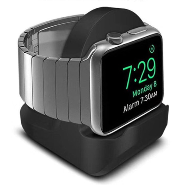 2023 Ny Hot Silikone opladningsstation Dock til Apple Watch Series 1/2/3, let og bærbar opladerstation i 42 mm og 38 mm størrelser