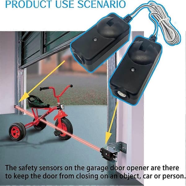 Byte av garagedörrsensor Säkerhetssensor Strålögon för 41A5034 Liftmaster Sears Craftsman Öppnardelar