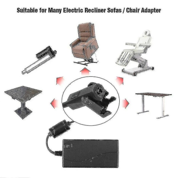 Strømforsyning til elektrisk hvilestol Sofa Transformer Adapter 29v Ac/dc