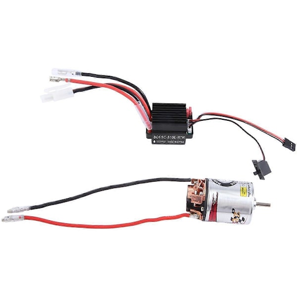 540 Harjamoottori 22T & 320A ESC Harjamoottorin Nopeudensäädin 2A BEC:llä 1/10 RC Maastoajoneuvoon