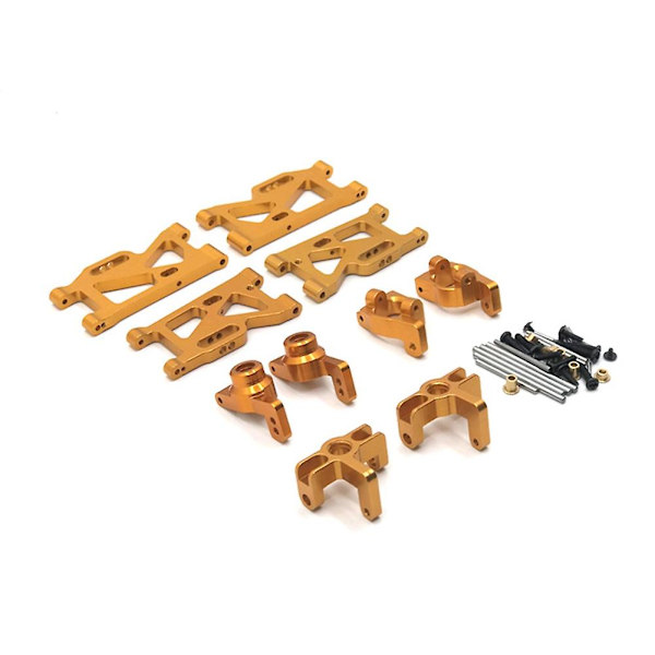 Metalluppgraderingsset för Wltoys 124018 124019 144001 RC-bil, guld