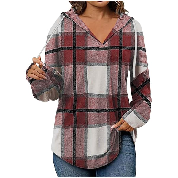 WIHOLL Dame Mode Toppe Hættetrøjer til Kvinder Pullover Oversized Sweatshirts Langærmede Skjorter Løs Pasform * (Størrelse OP 1-2 for Ægte Oversized Look!) XL