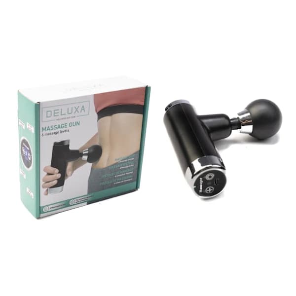 Minimassagepistol, deluxeversion, svart