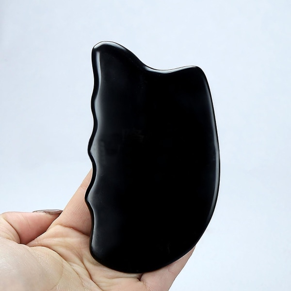 Guasha Facial Tools Black Obsidians Guasha Kam Guasha Værktøj til ansigtet Body Guasha Stone