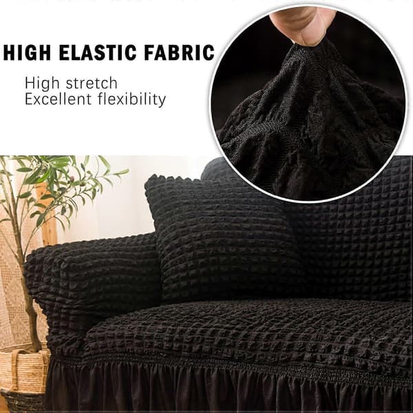 Sofatrekk, elastisk lenestoltrekk for 1 person, stretchbart møbelbeskyttelse 90-140CM