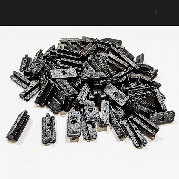100 Komposit Däckklipp Fästen T-klipp Plastfästen 100-pack