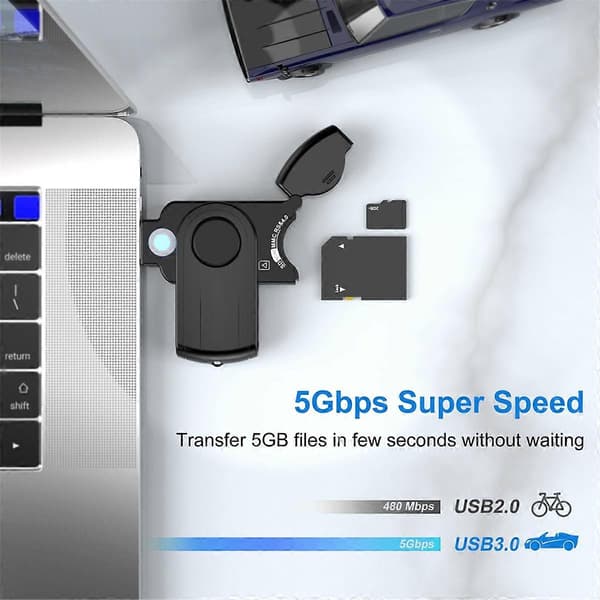 USB 3.2 Multi Hukommelseskortlæser OTG Android Adapter USB3.0 Kortlæser til Mic SD/TF Kortlæser Computer PC