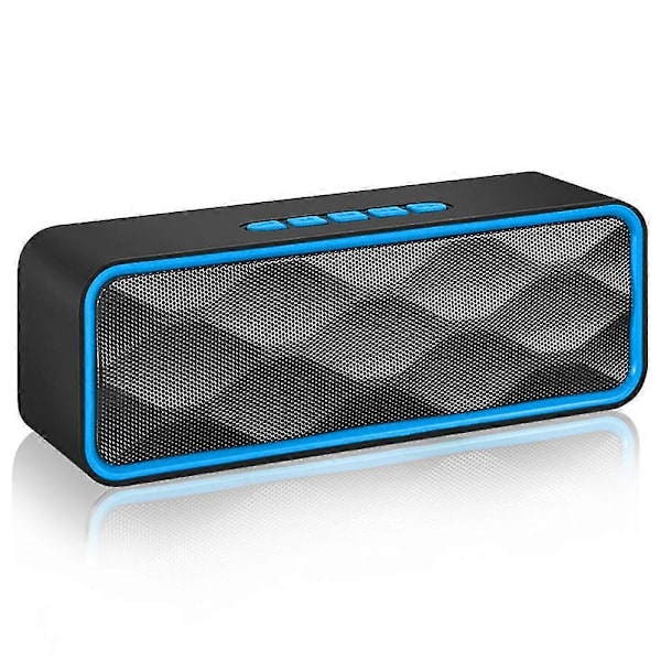Bærbar trådløs Bluetooth 5.0-højttaler med 3d-stereolyd i høj kvalitet og indbygget 1500 mAh-batteri