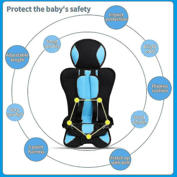 Cojín de asiento de seguridad para bebé de viaje Cinturón seguro para bebé