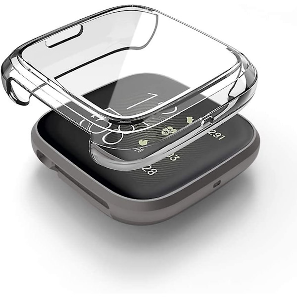 Dhrs 3 kpl näytönsuojaa yhteensopiva Fitbit Versa 2 kotelon kanssa, erittäin ohut ja pehmeä TPU