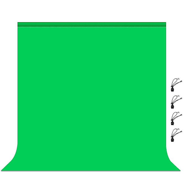 Valokuvaustausta Sileä Musliini Vihreä Tausta Chromakey Taustakangas Valokuvausstudiolle