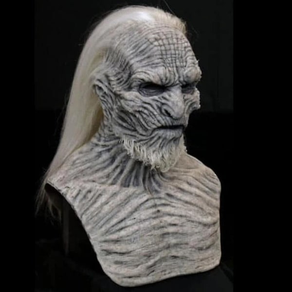 Game of Thrones Kongen af ​​Hvide Vandrere Fuld Hovedmasker Hår Cosplay Halloween