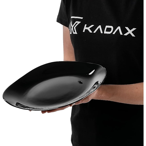Svarta middagstallrikar, diskmaskinsäkra tallriksset, förstärkt glas, moderna matserviser för hem och restaurang (svart/6 stycken)