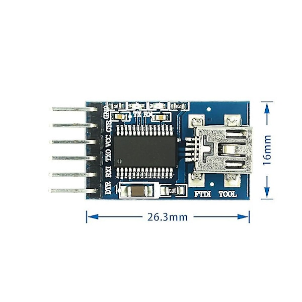 Ft232rl Usb 3.3v 5.5v Till Ttl Seriell Adapter Modul För - Ft232 Pro Mini Usb Till Ttl 232
