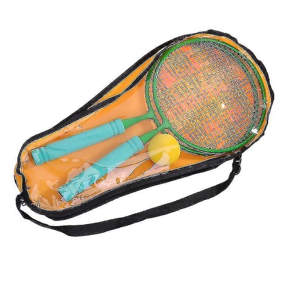 Børne runde badmintonketchere sæt børnebadmintontræningsværktøj udendørs interaktive ketchere
