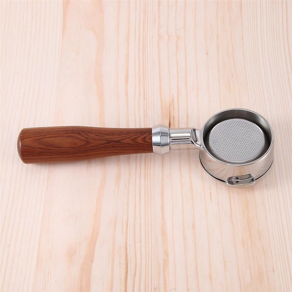 58mm Dobbel Øre Kaffe Maskin Filterholder E61 Bunnløs Portafilter Med Trehåndtak Kaffe T