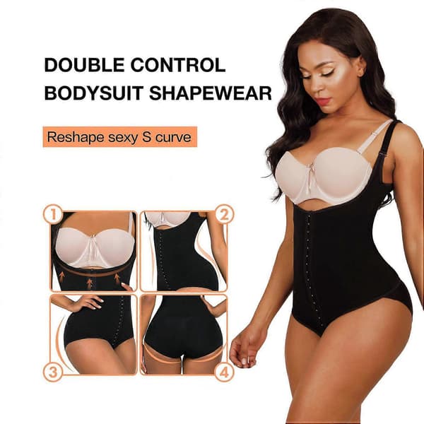 Shapewear damer magkontroll kroppsformare elastiska underkläder för kvinnor sömlös utjämning