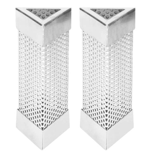 Rökpelletsrör i rostfritt stål, 6 tum, för grill, 2-pack