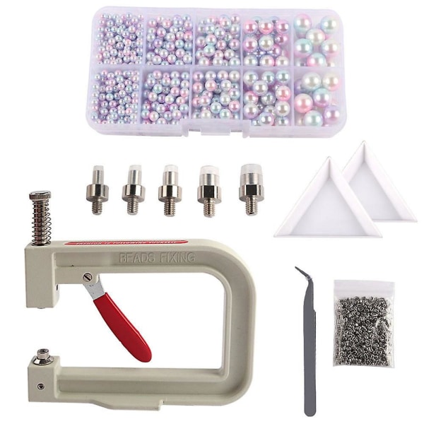 Perle-indstillingsmaskine og håndpresse Perleindstillingsværktøj, til gør-det-selv