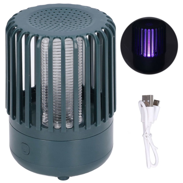 Led Mosquito Trap Lamp USB Uppladdningsbar UV Photocatalyst Elektriskt insektsmedel Ljussvart Grön