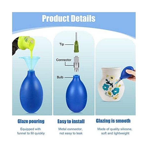 Släpflaskor för keramikglasyr Precisionsspetsapplikatorflaskor Släpvagnsflaskor för lera F