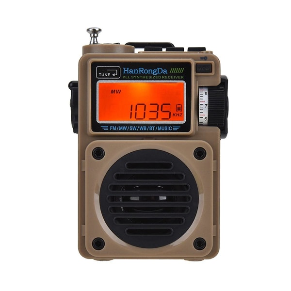 701 Full Band Radio Fm Mw Sw Mottaker Bluetooth 5.0 høyttaler musikkspiller støtte