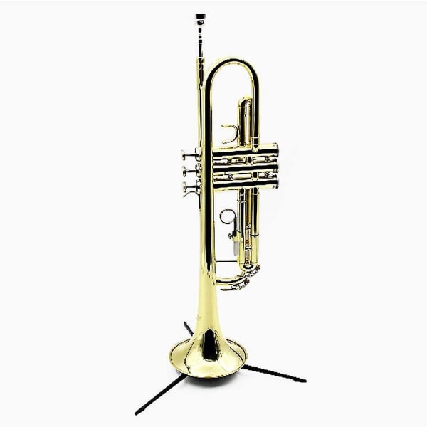 2024 trompetstativ, stativ, foldbare og aftagelige metalben til messinginstrumenter (sort)