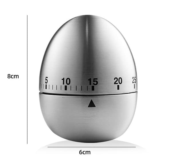 Mekanisk eggformet timer 60 minutter