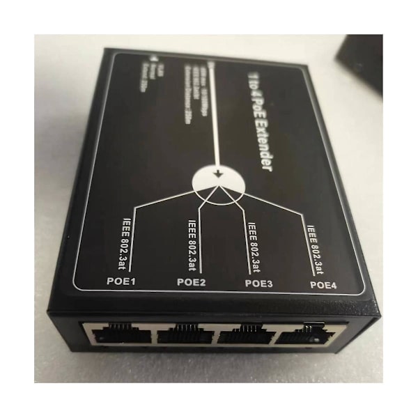 1-4 PoE-laajennin 10/100m 4-porttinen PoE-laajennin IEEE802.3at PoE-laajennin Max Extend 250m 65w Max Fo
