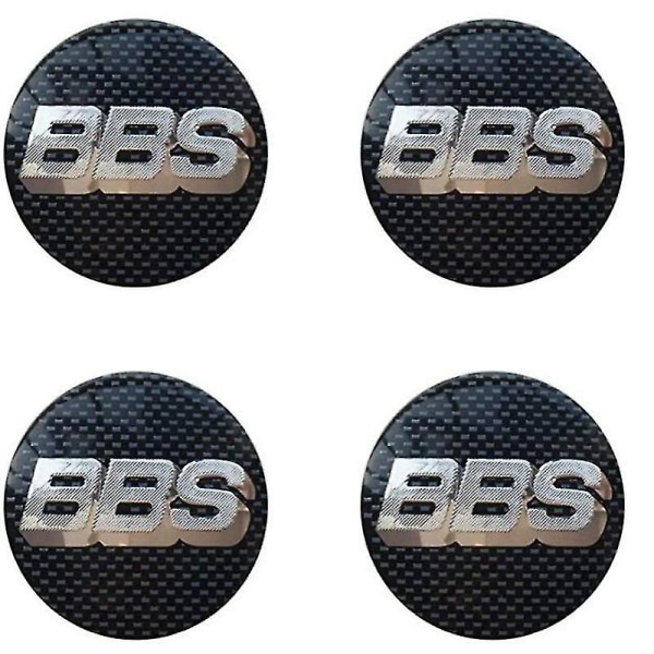 Bbs Hjul Center Caps Emblemer 4 Stk Sett 56mmbbs Bil Cap Logo Badge Sticker Auto Wheel Center Cap Hub Emblems