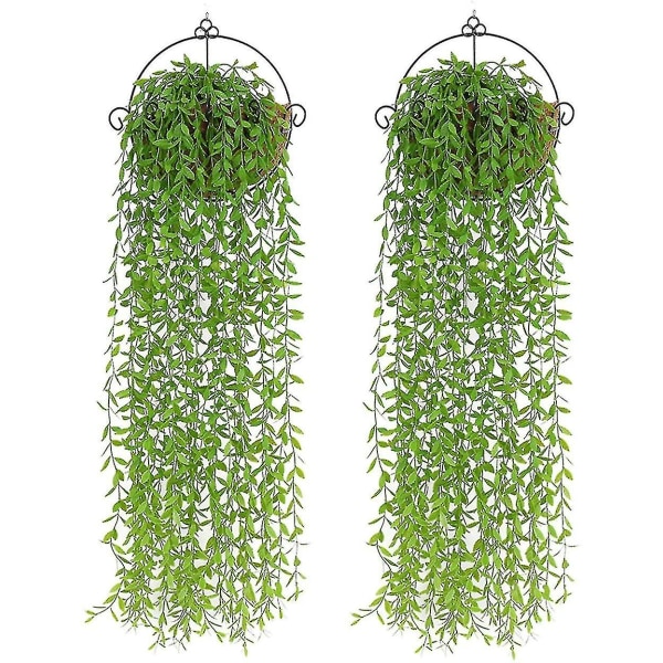 2 uds plantas artificiales de enredaderas colgantes plantas artificiales plantas falsas