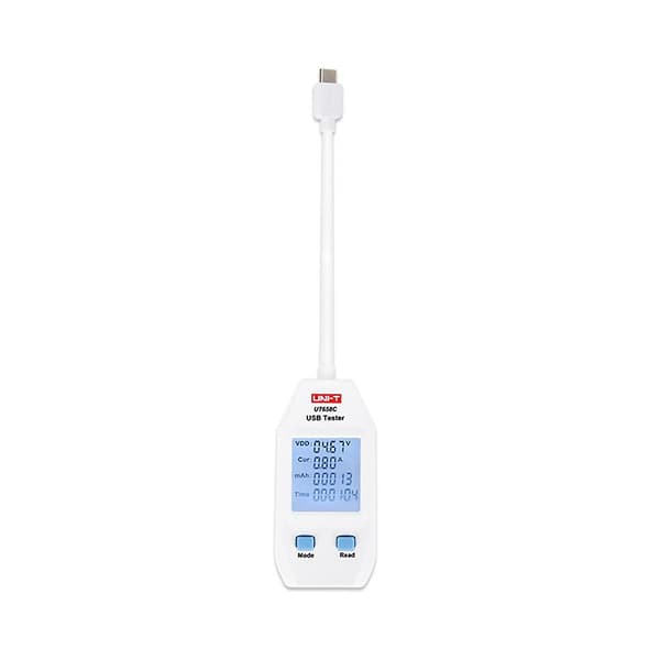 Ut658c Digital LCD USB Testare Detektor Spänning Ström Laddare Effekt Kapacitetsmätare Med Data Lagring