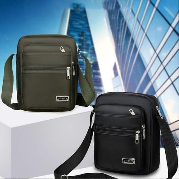 Skulderveske messenger bag nylonstoff A
