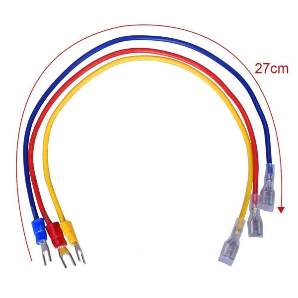 1 STK 15A 250V power Strömuttag Inloppsmodul Plugg 5A Switch med 18 AWG ledningar 3 stift IEC32